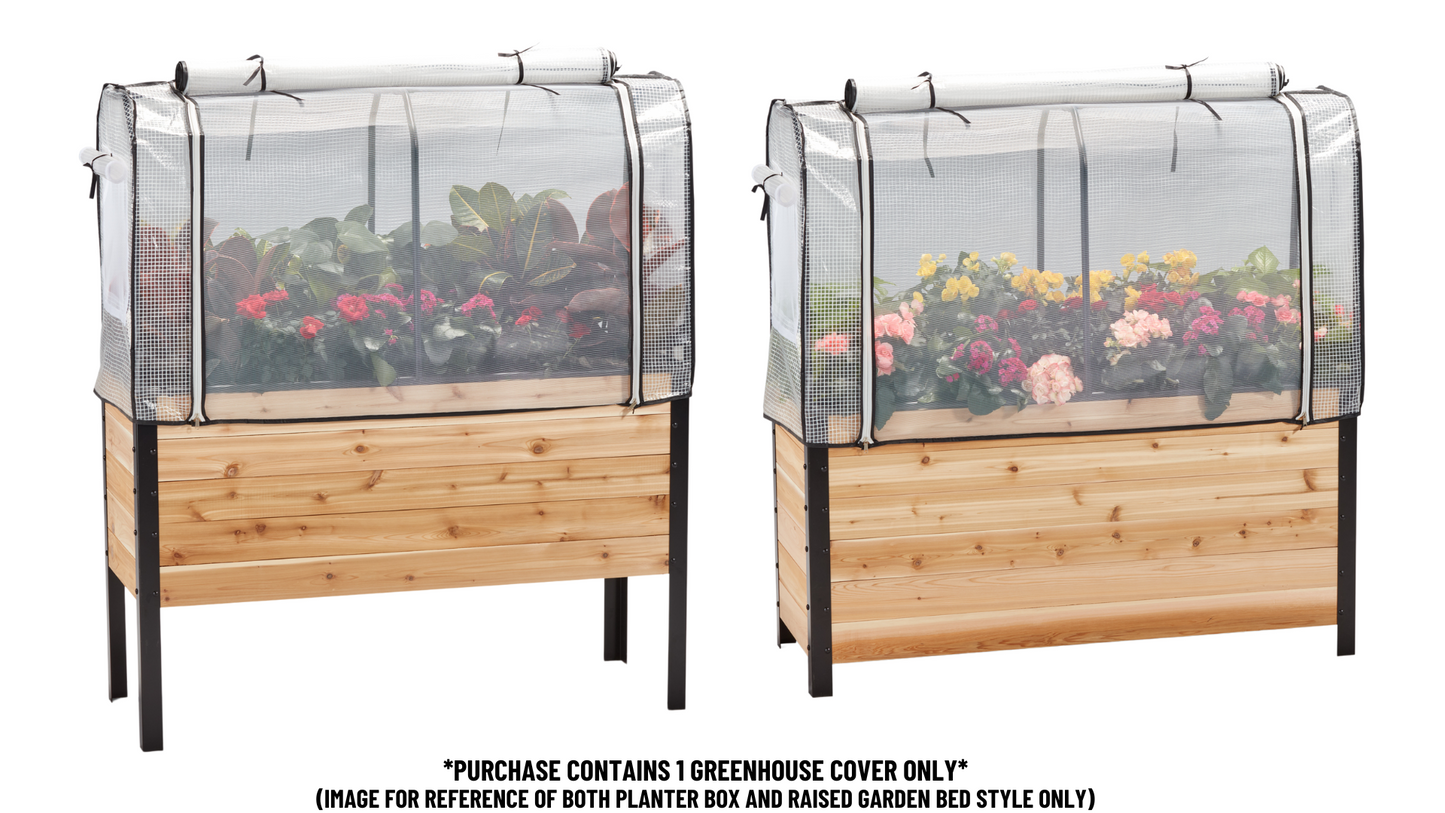 Greenhouse Cover for Planters 24" Tall Protective Frame Set