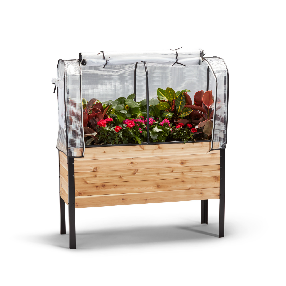 Greenhouse Cover for Planters 24" Tall Protective Frame Set