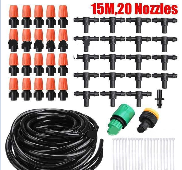 Automated Irrigation System, Drip Watering for Garden Plants