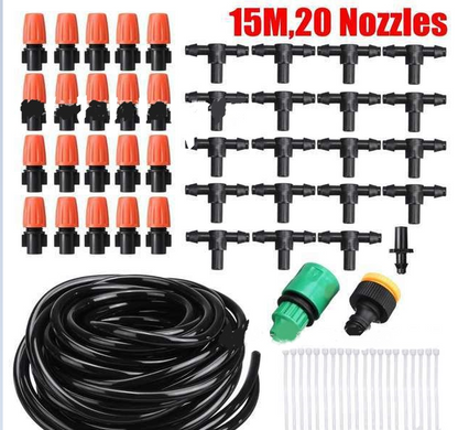 Automated Irrigation System, Drip Watering for Garden Plants