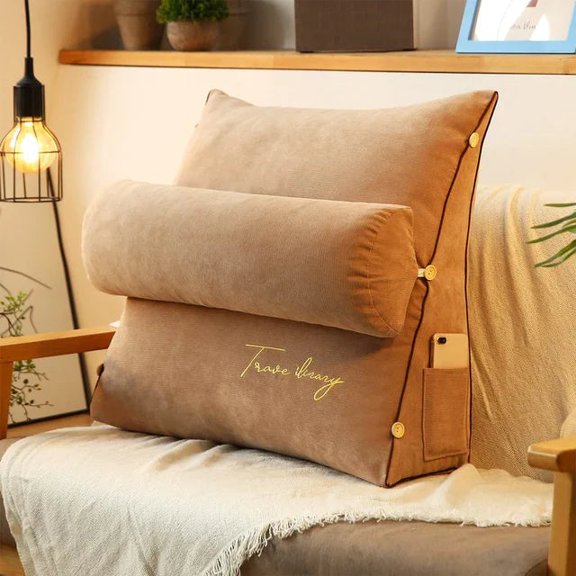Wedge-Design Back Support Cushion, Adjustable