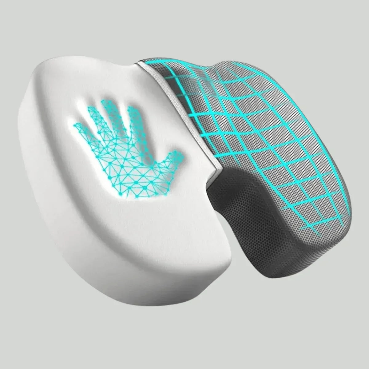 Supportive 4D Seat Cushion, Orthopedic Design