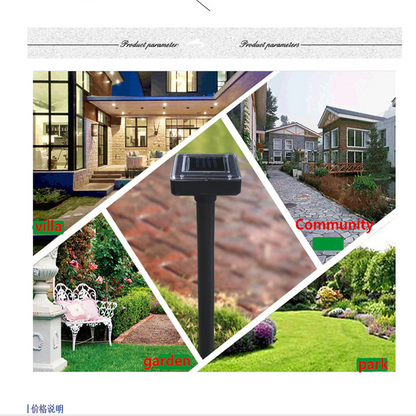 Solar-Operated Snake and Pest Repeller, Ultrasonic Technology