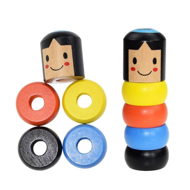 Wooden Magic Toy  Unbreakable Bouncing Doll