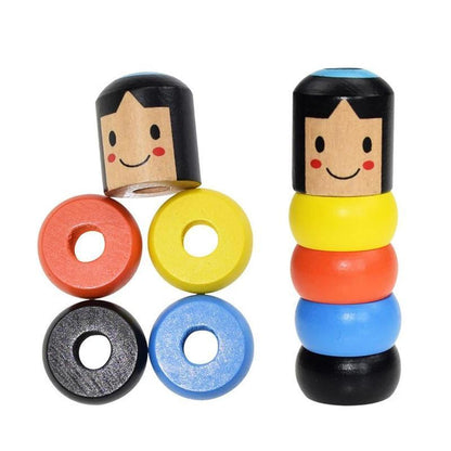 Wooden Magic Toy  Unbreakable Bouncing Doll