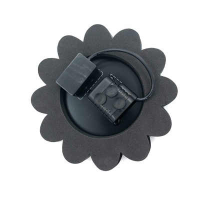 Solar-Activated Water Fountain, Decorative Flower Design for Gardens and Pools