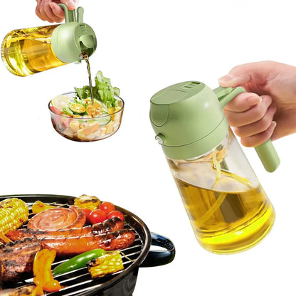 Versatile 2-in-1 Olive Oil Dispenser, Efficient