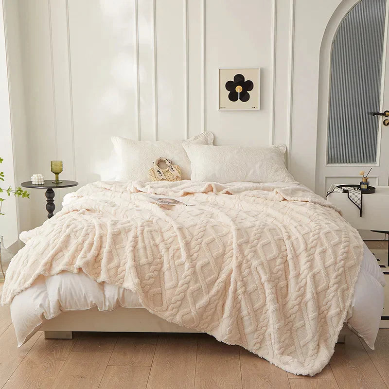 Reversible Plush Blanket, Cozy Design