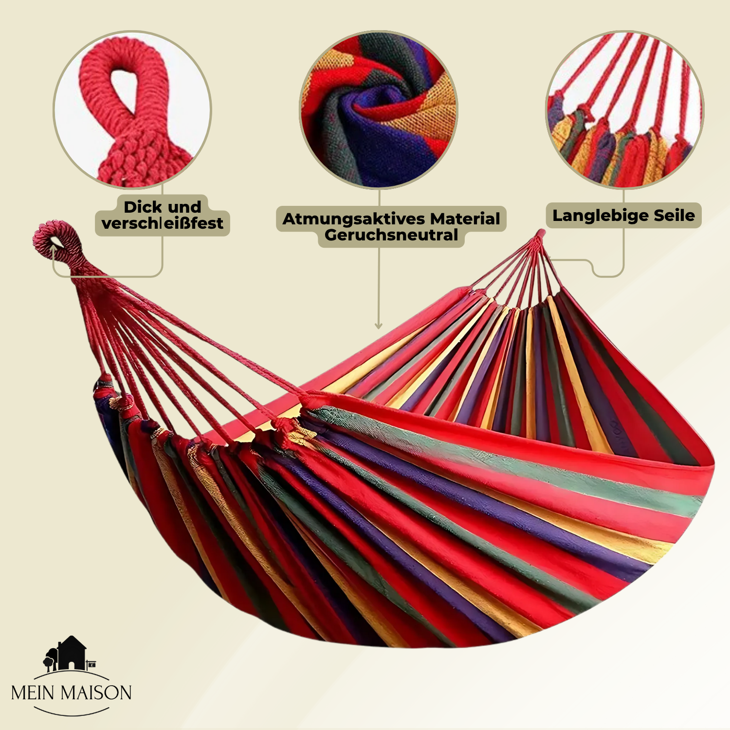 Durable Hammock | Anti-Slip Design
