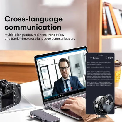 AI Bluetooth Translation Earbuds  Real-Time Multilingual Support