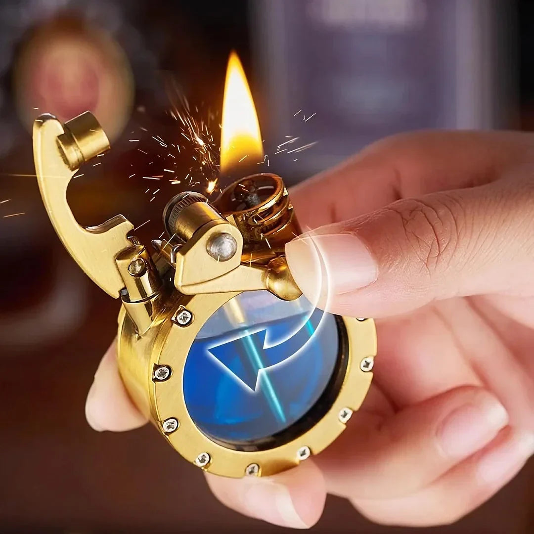 Stylish Fire Antique Transparent Kerosene Lighter