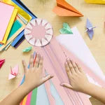 Paper Cutter  Rotating Disc with Multiple Cutting Patterns, 12-in-1