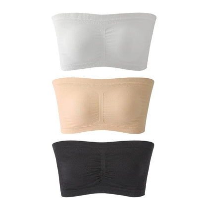Wireless Strapless Bra  Stretch Fit