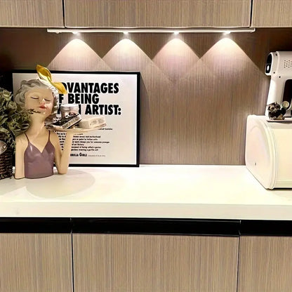 Energy-Efficient Under-Cabinet Lighting, Space-Saving Design