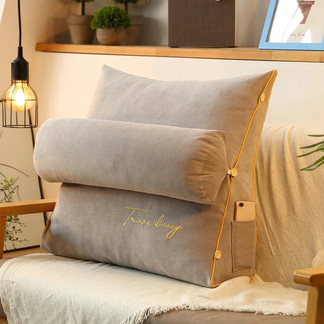 Wedge-Design Back Support Cushion, Adjustable