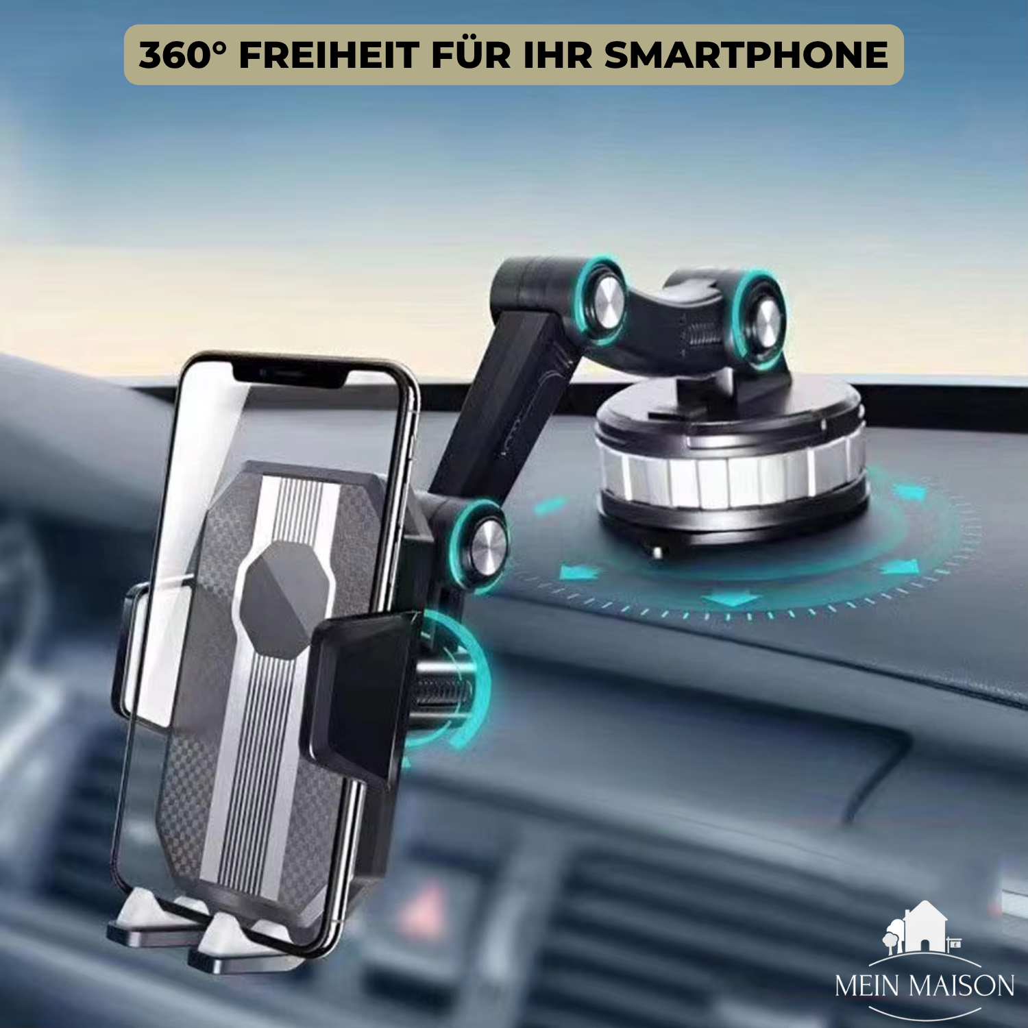 Strong Suction Car Mount Holder | Durable Grip