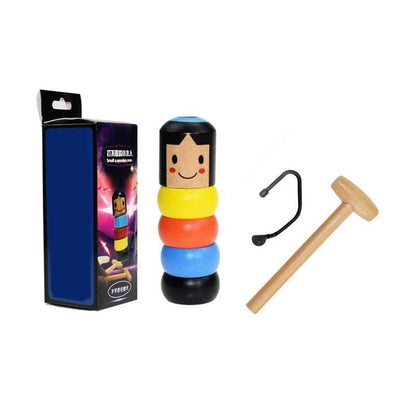 Wooden Magic Toy  Unbreakable Bouncing Doll
