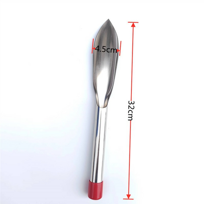 Sturdy Stainless Steel Weeder, Ergonomic Wooden Handles