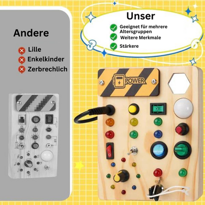 Interactive Montessori Board With LED Sensory Lights
