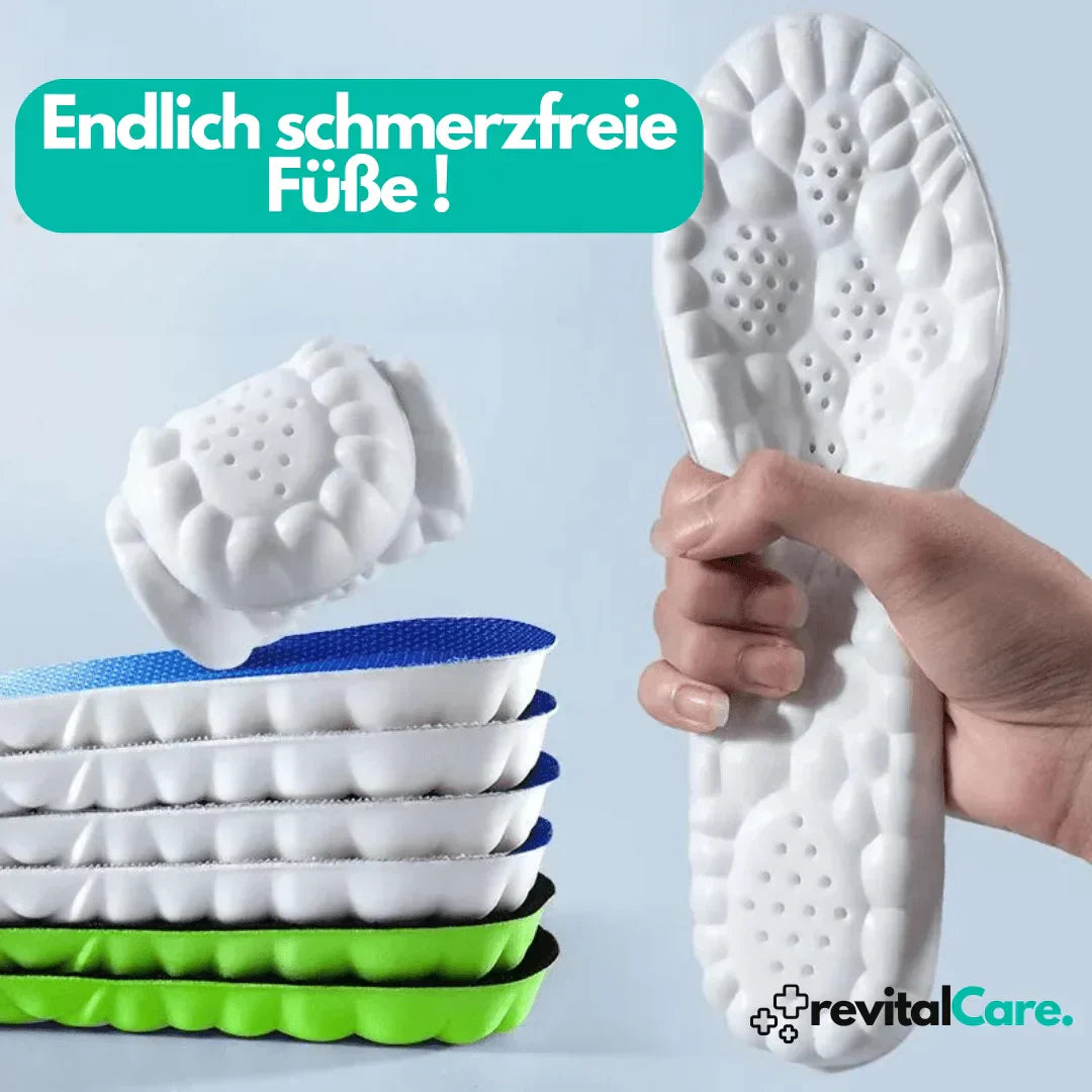 Supportive 4D Insoles, Adaptive Comfort