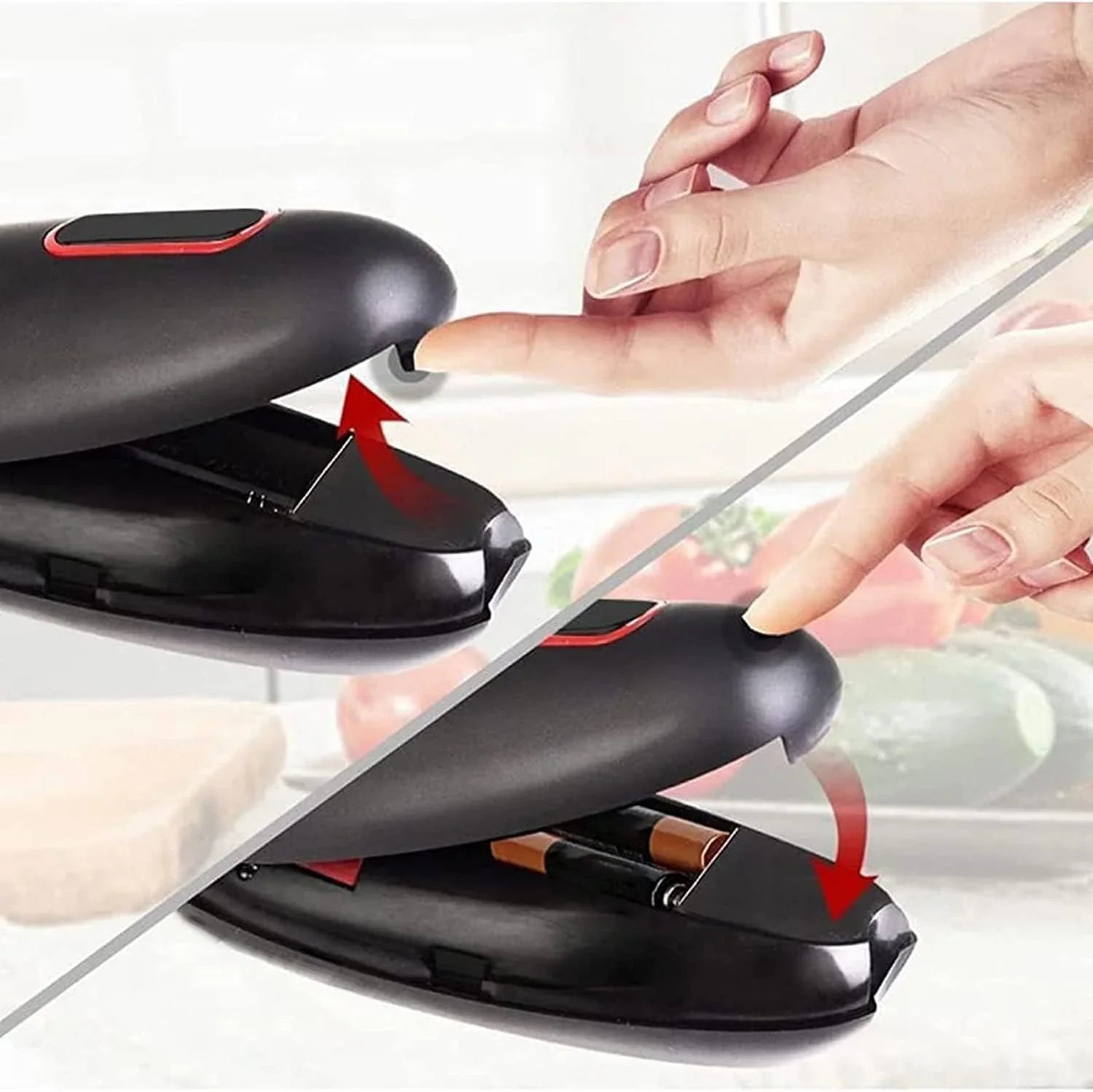 Automatic can opener, one-button operation