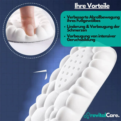 Supportive 4D Insoles, Adaptive Comfort