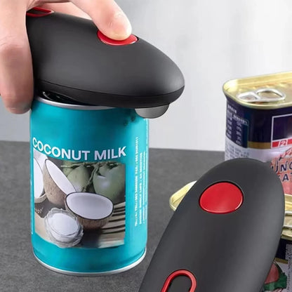 Automatic can opener, one-button operation