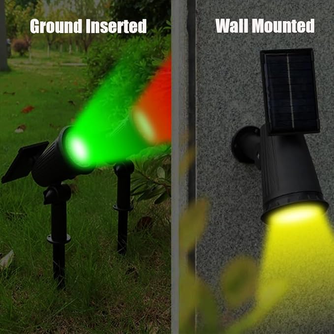 Brightness-Enhanced Solar Spotlight, Garden Illumination