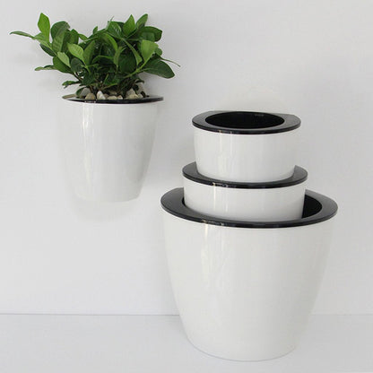 Modern Self-Watering Hanging Planter, Wall-Mounted Design