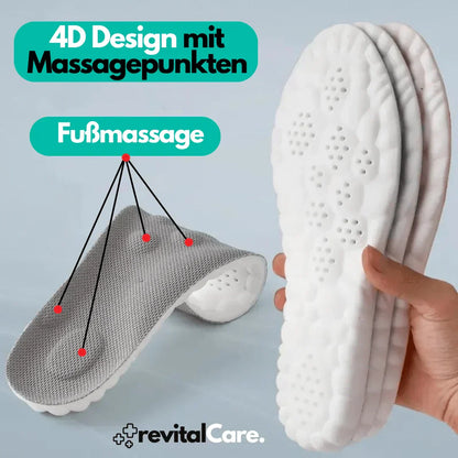 Supportive 4D Insoles, Adaptive Comfort