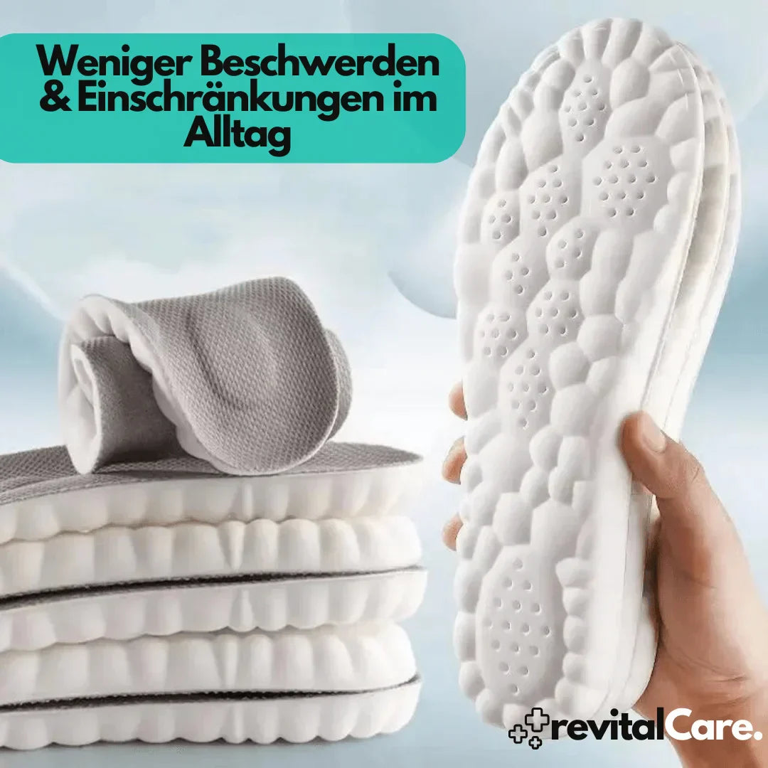 Supportive 4D Insoles, Adaptive Comfort