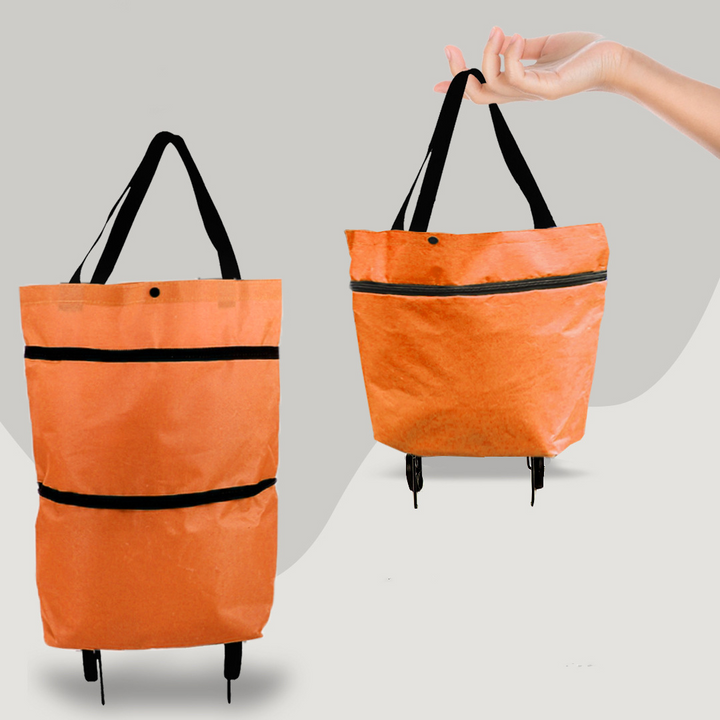 Versatile Foldable Shopping Cart, Convenient Wheels