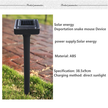 Solar-Operated Snake and Pest Repeller, Ultrasonic Technology