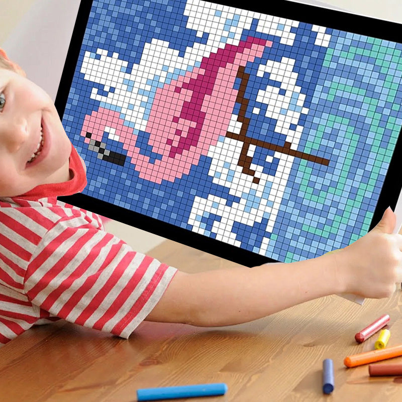 Livre de mosaïque à colorier par numéros, 100 pages, activité artistique
