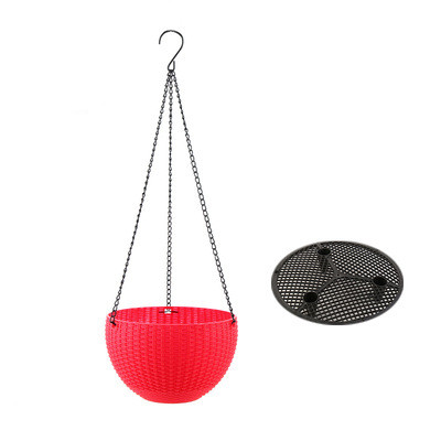 Braided Plant Hanging Basket with Chain, Suitable for Balcony and Garden