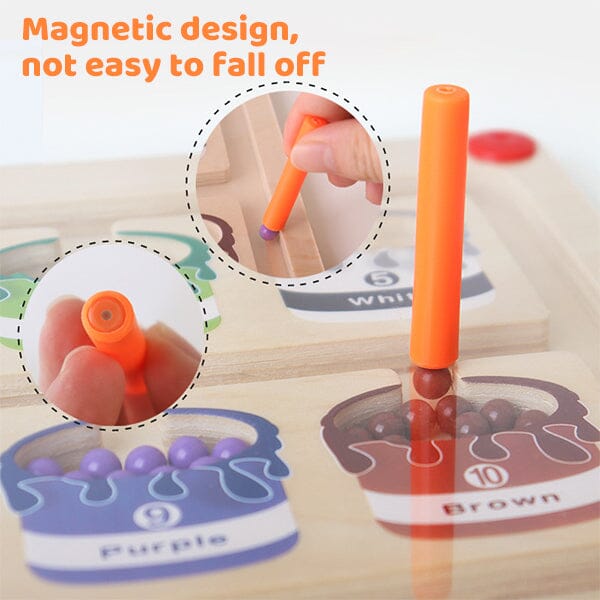 Interactive Magnetic Color and Number Activity, Educational Fun