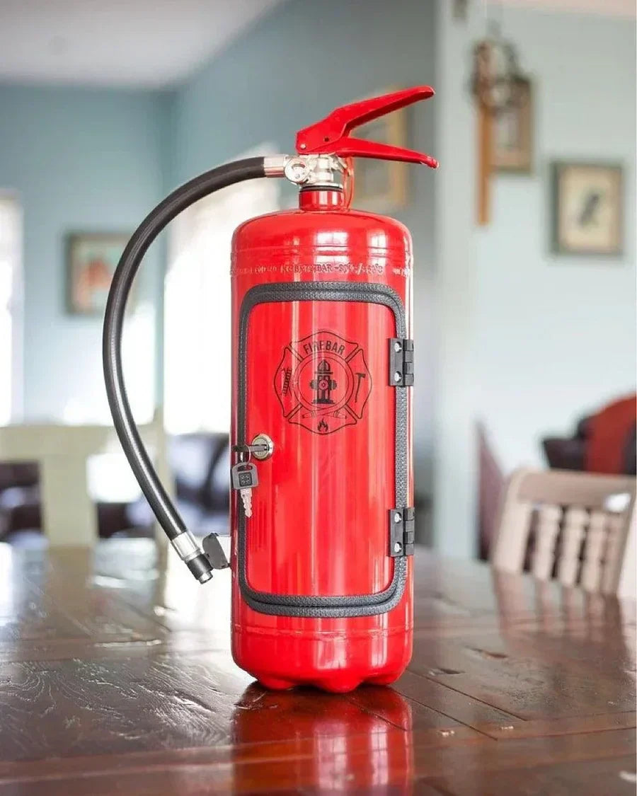 Red FireBar Hidden Mini Bar Stealthy Stylish