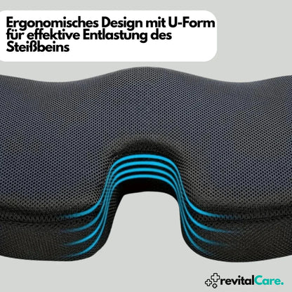 Supportive 4D Seat Cushion, Orthopedic Design