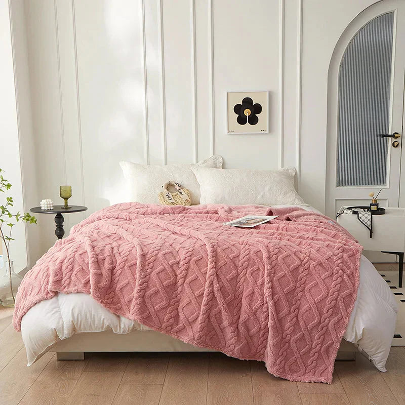 Reversible Plush Blanket, Cozy Design