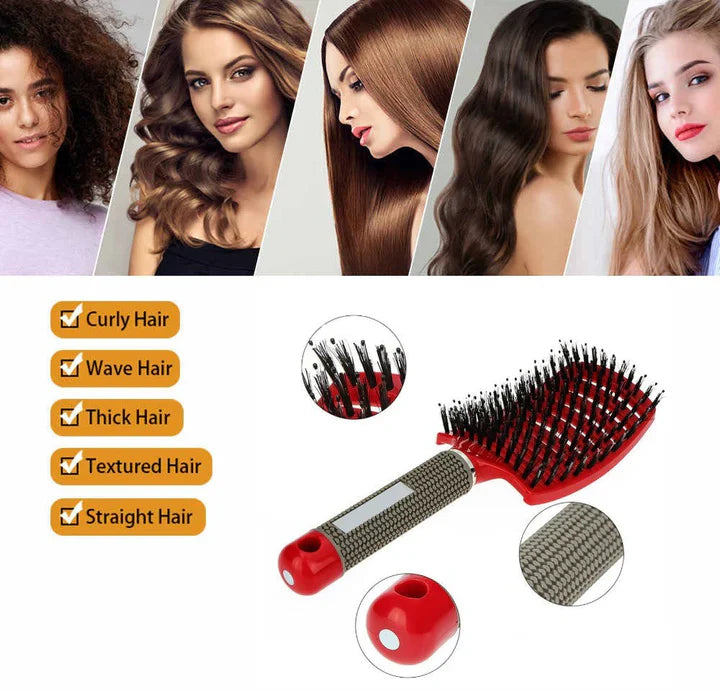 Tangle-Free Hair Brush, Effortless Detangling