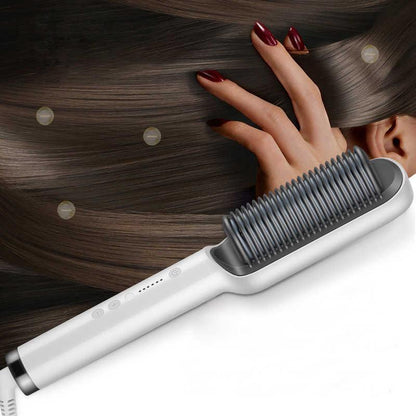 Hair Straightener Brush Frizz Control & Silky Smooth Finish