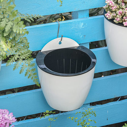 Modern Self-Watering Hanging Planter, Wall-Mounted Design