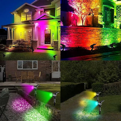 Brightness-Enhanced Solar Spotlight, Garden Illumination