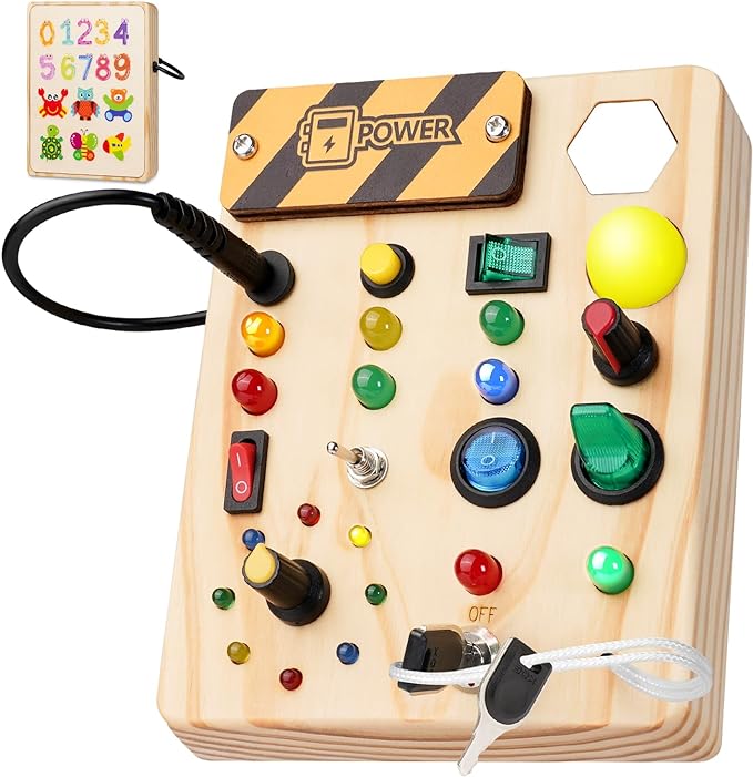 Interactive Montessori Board With LED Sensory Lights