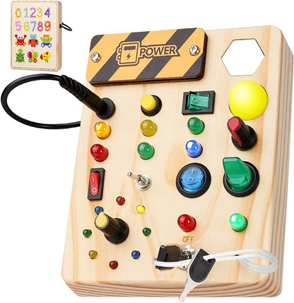 Interactive Montessori Board With LED Sensory Lights