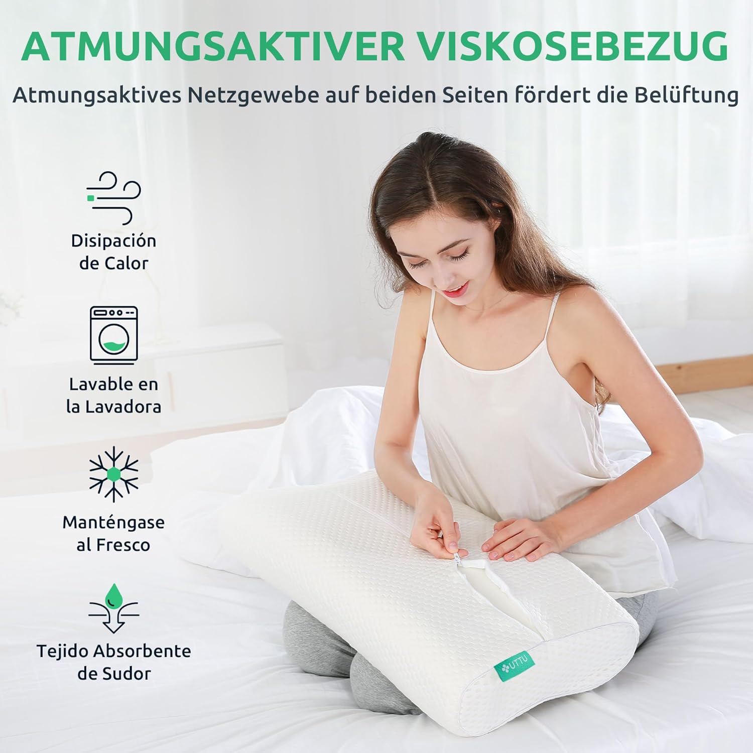 Supportive Neck Pillow, Orthopedic Design