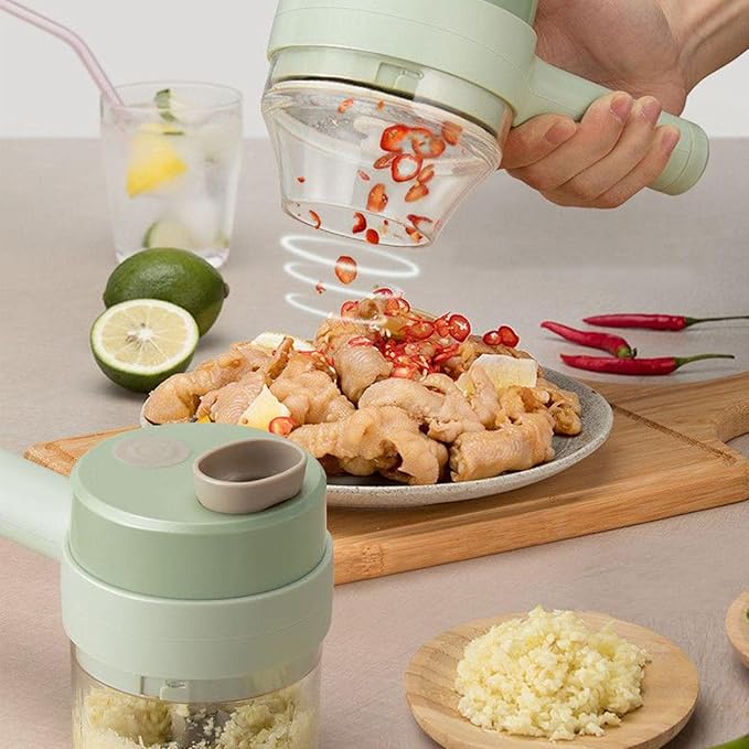 Compact Electric Chopper, Efficient Vegetable Cutter