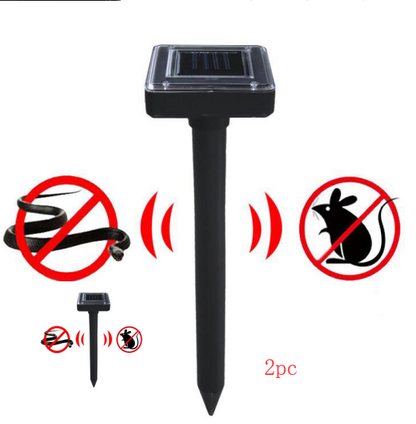 Solar-Operated Snake and Pest Repeller, Ultrasonic Technology