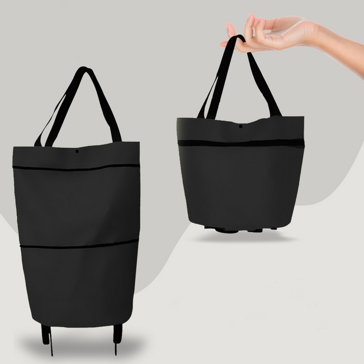 Versatile Foldable Shopping Cart, Convenient Wheels