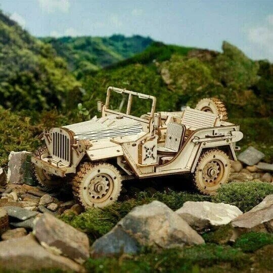 Intricate Wooden Mechanical Model Kit, Engaging Design